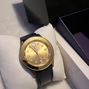Gold and Blue Movado Watch